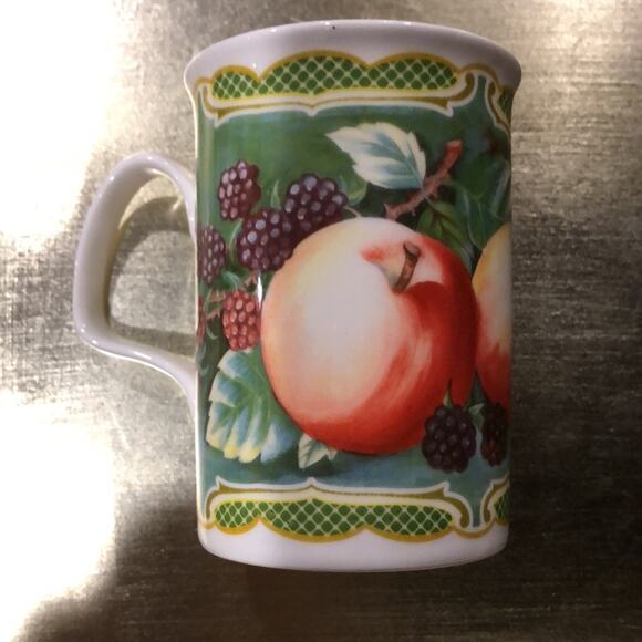 ROY KIRKHAM Fine Bone China FARM FRUIT Coffee Cup England 1997 - Picture 2 of 5